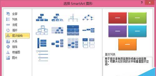 Word中如何使用smartart绘制结构图层?2