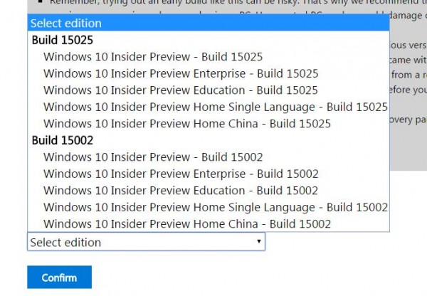Windows10 Build 15025 推送下载