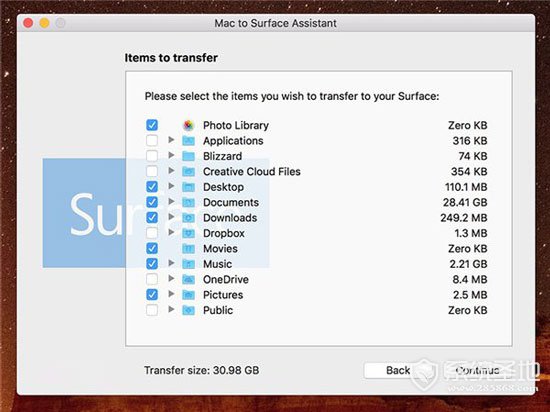 Mac转换到Surface迁移工具2