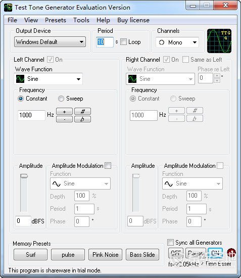 煲耳机软件(Test Tone Generator)免费版 v4.32