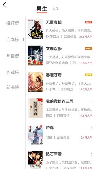 2021年热门网络小说完整版截图3