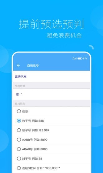 车牌选号网页版截图3